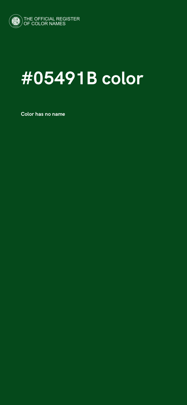 #05491B color image