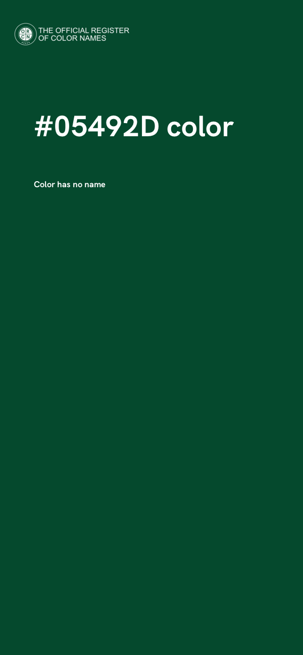 #05492D color image