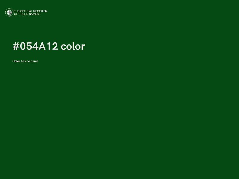 #054A12 color image