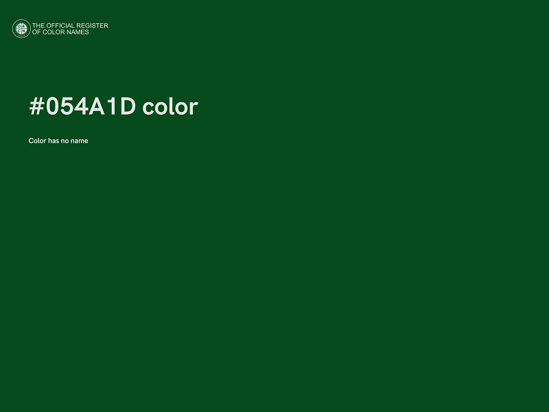 #054A1D color image
