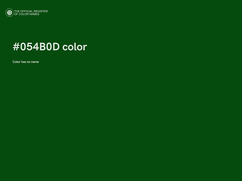 #054B0D color image