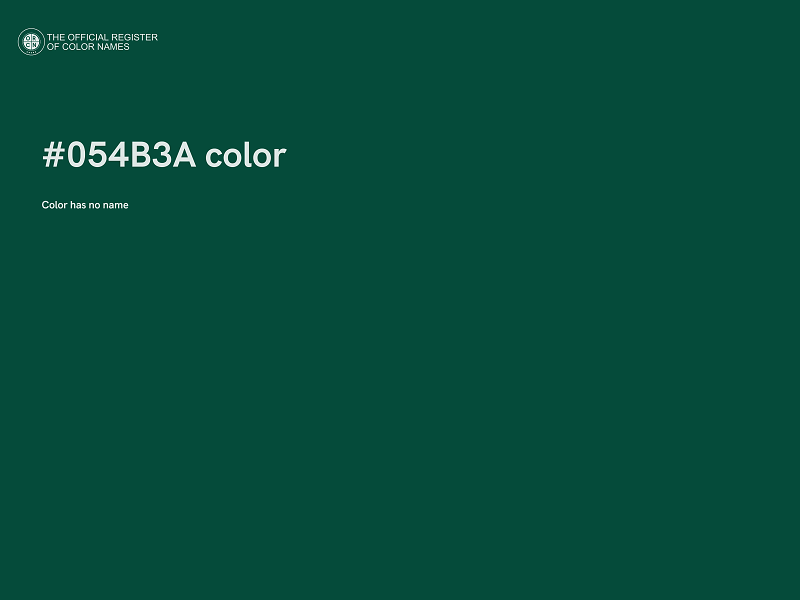 #054B3A color image