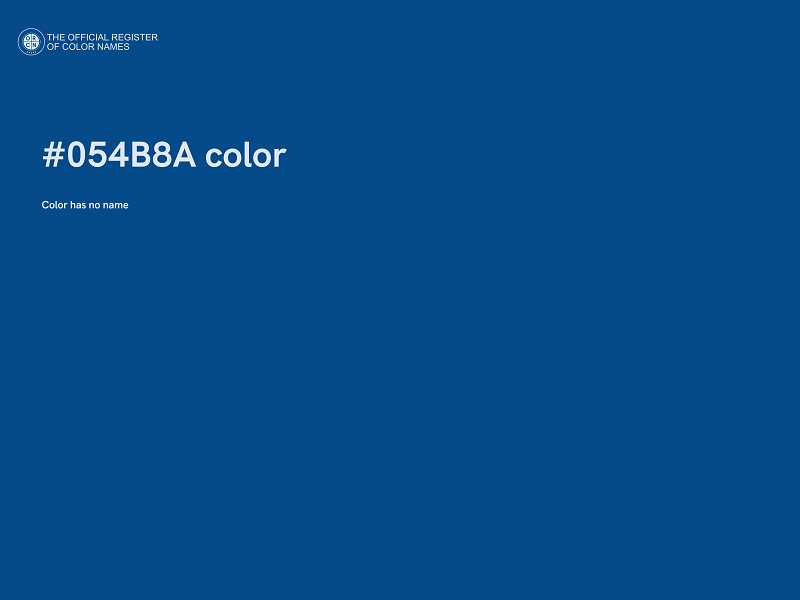 #054B8A color image