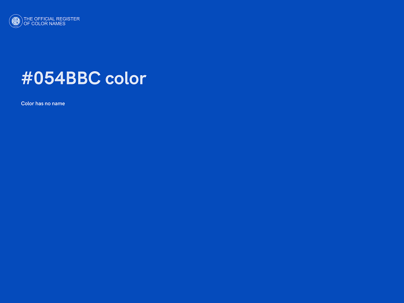 #054BBC color image