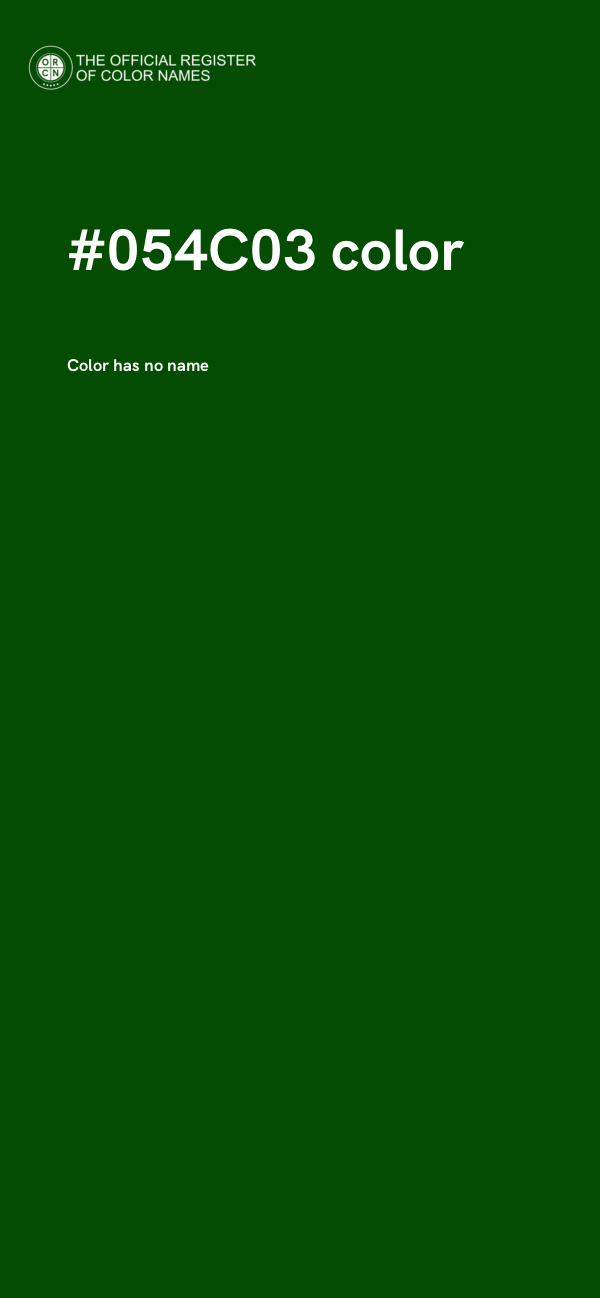 #054C03 color image