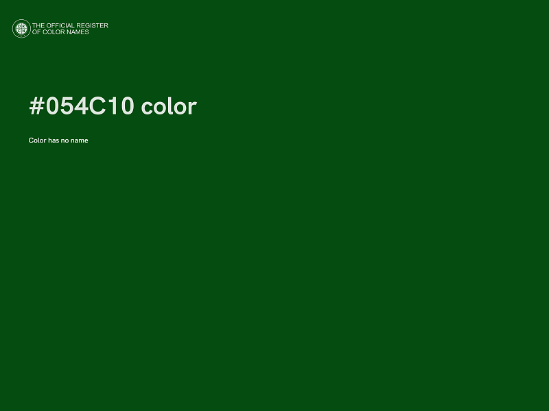 #054C10 color image