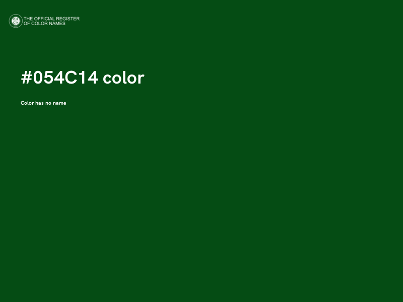#054C14 color image