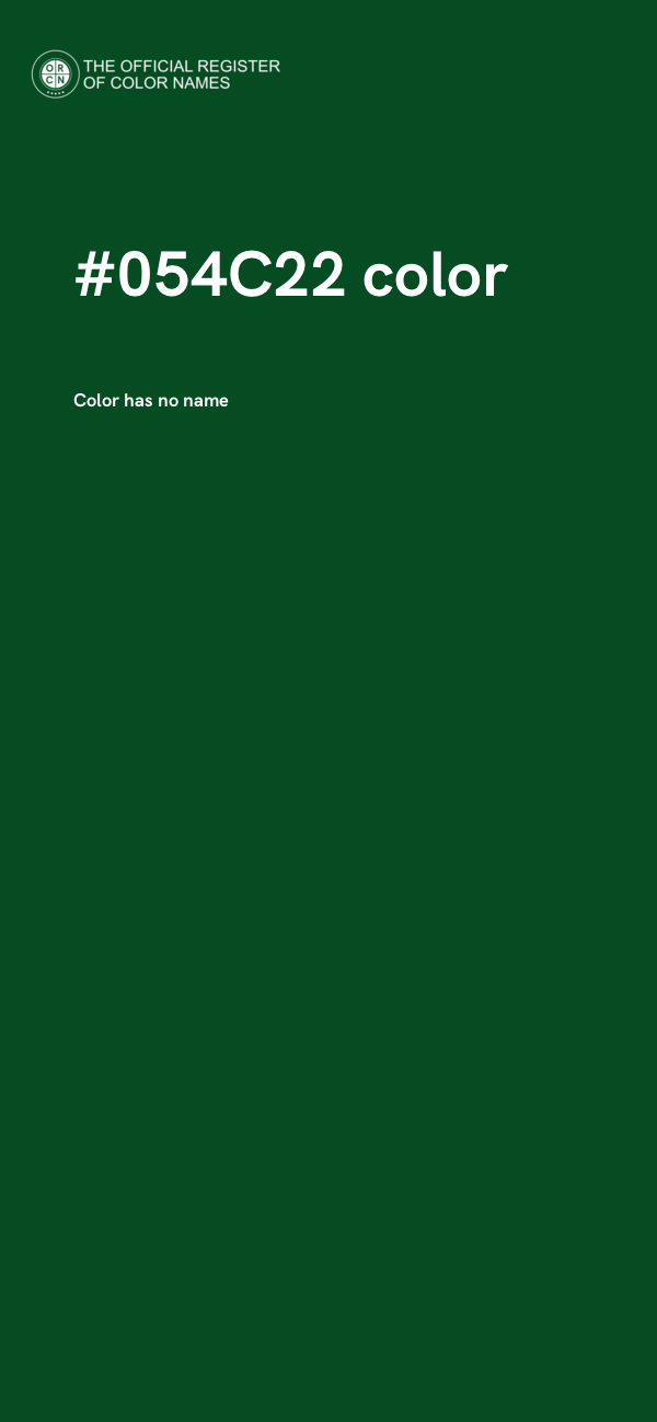 #054C22 color image