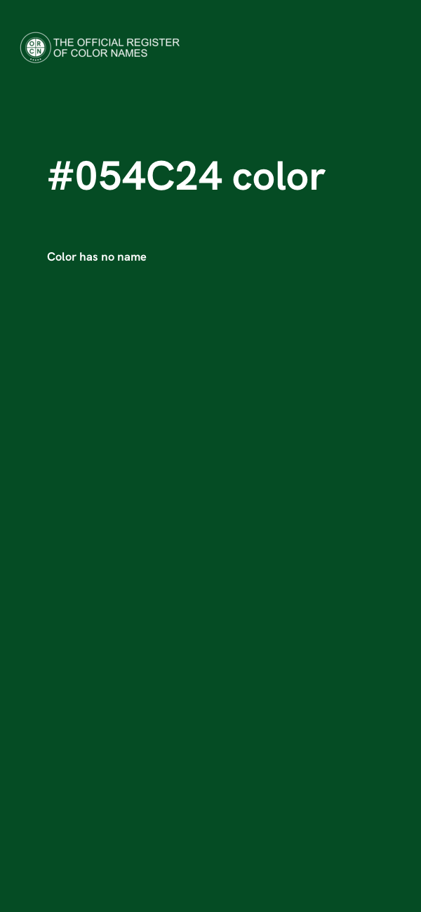 #054C24 color image
