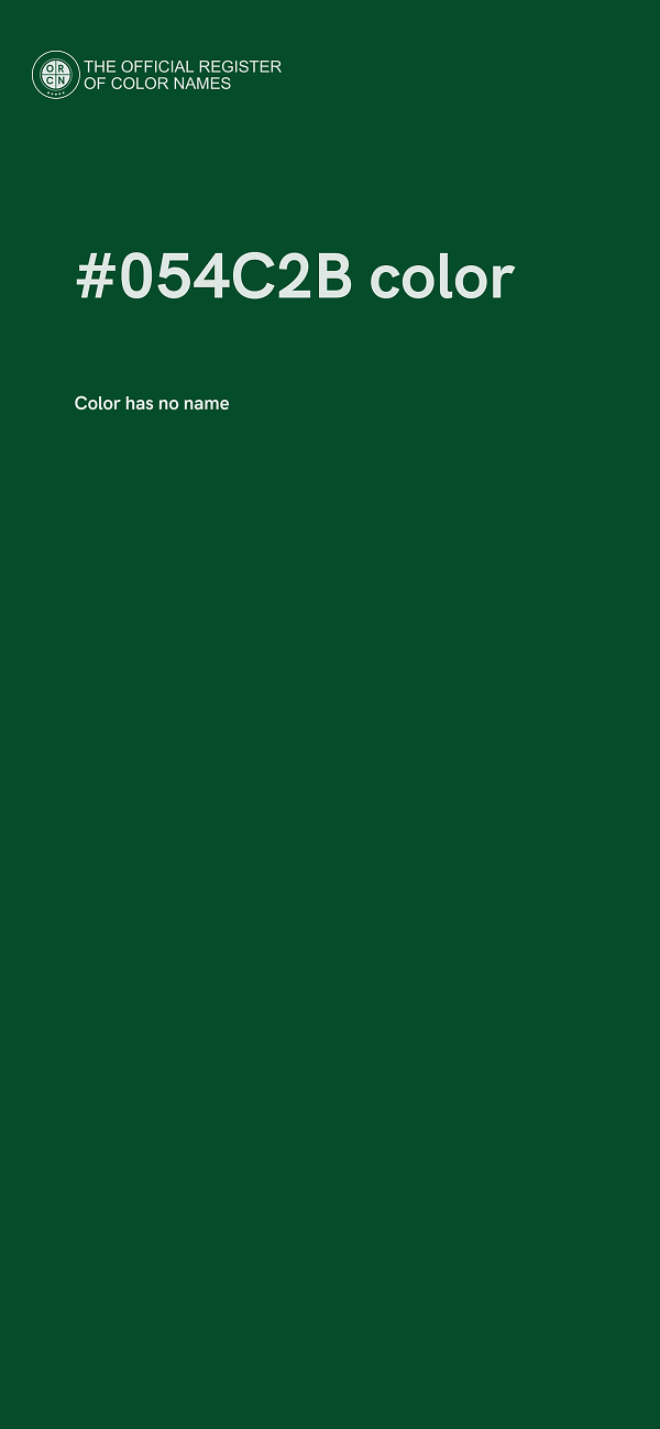 #054C2B color image