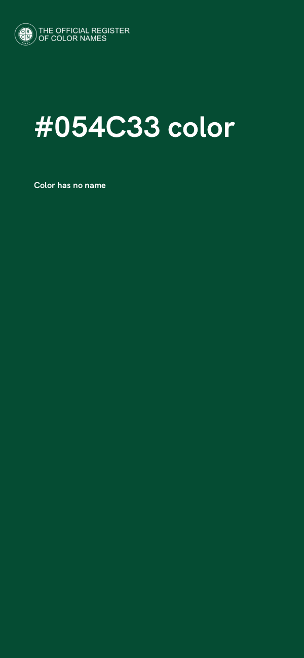 #054C33 color image