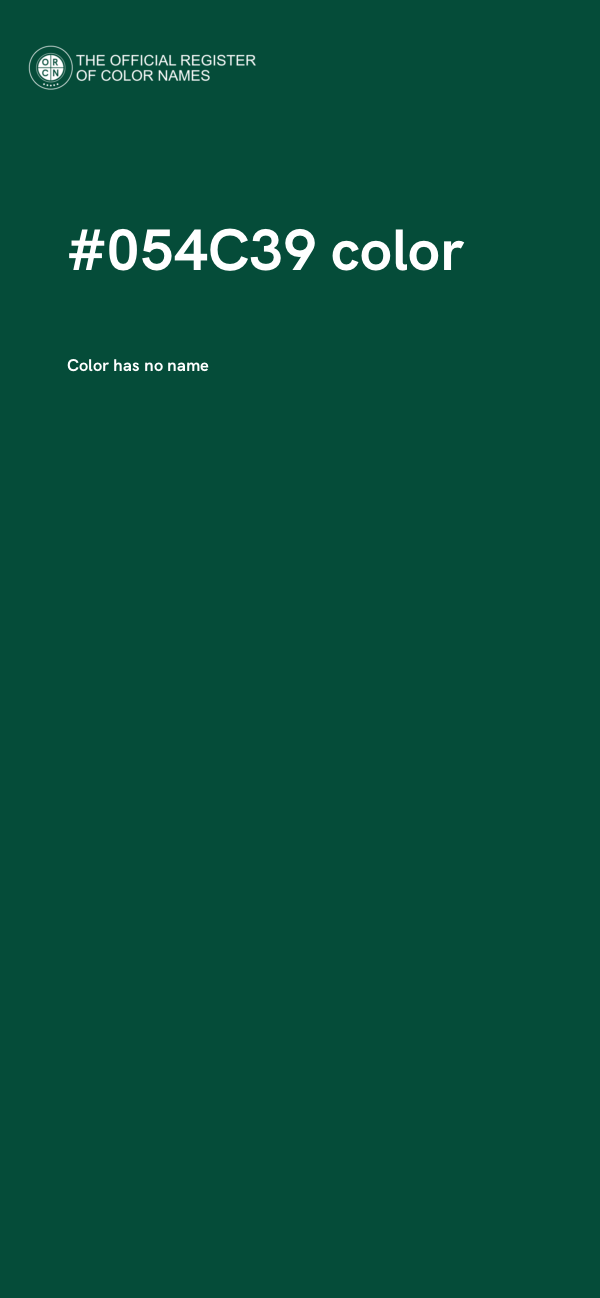 #054C39 color image