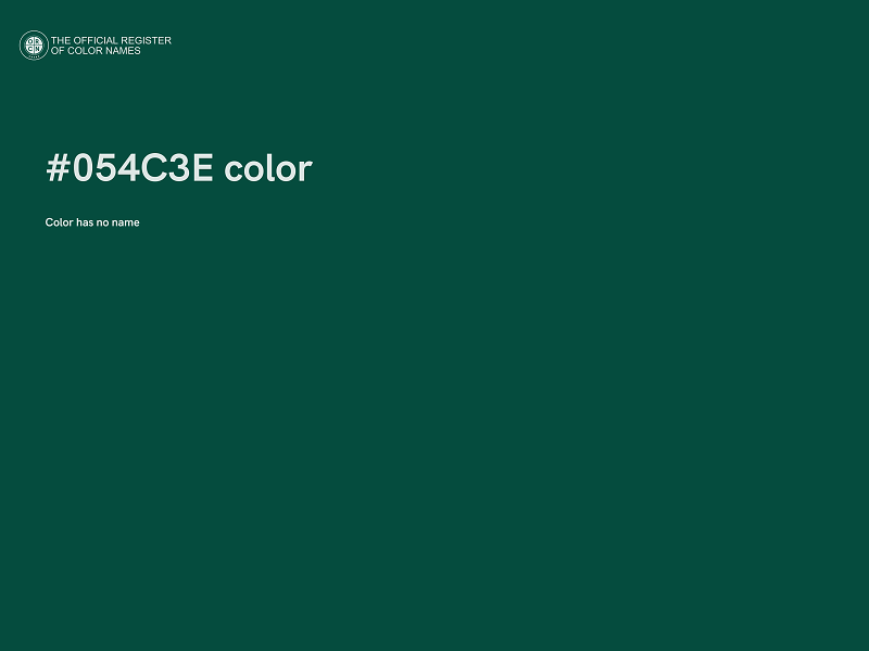 #054C3E color image