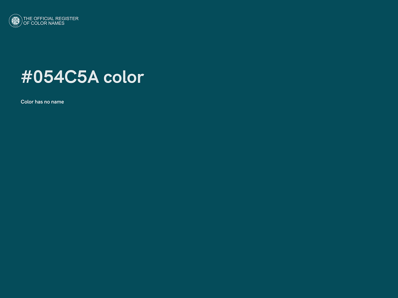 #054C5A color image