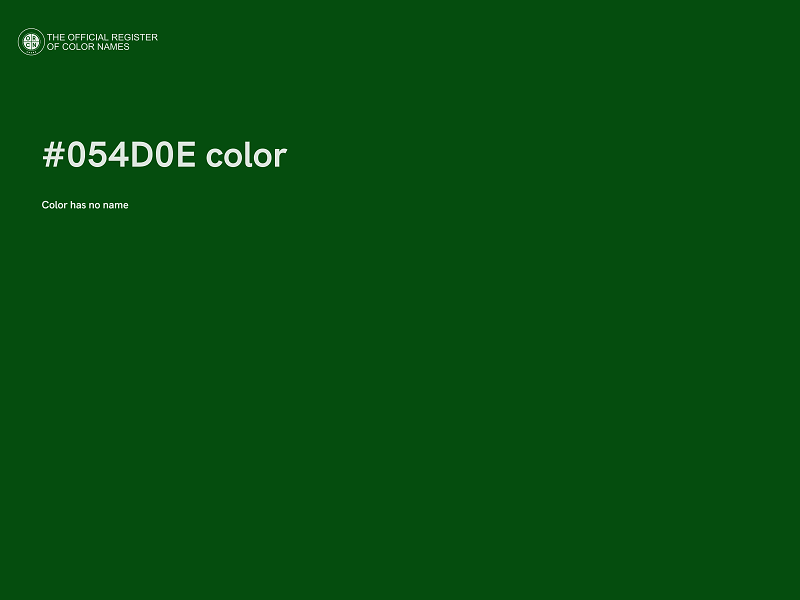 #054D0E color image