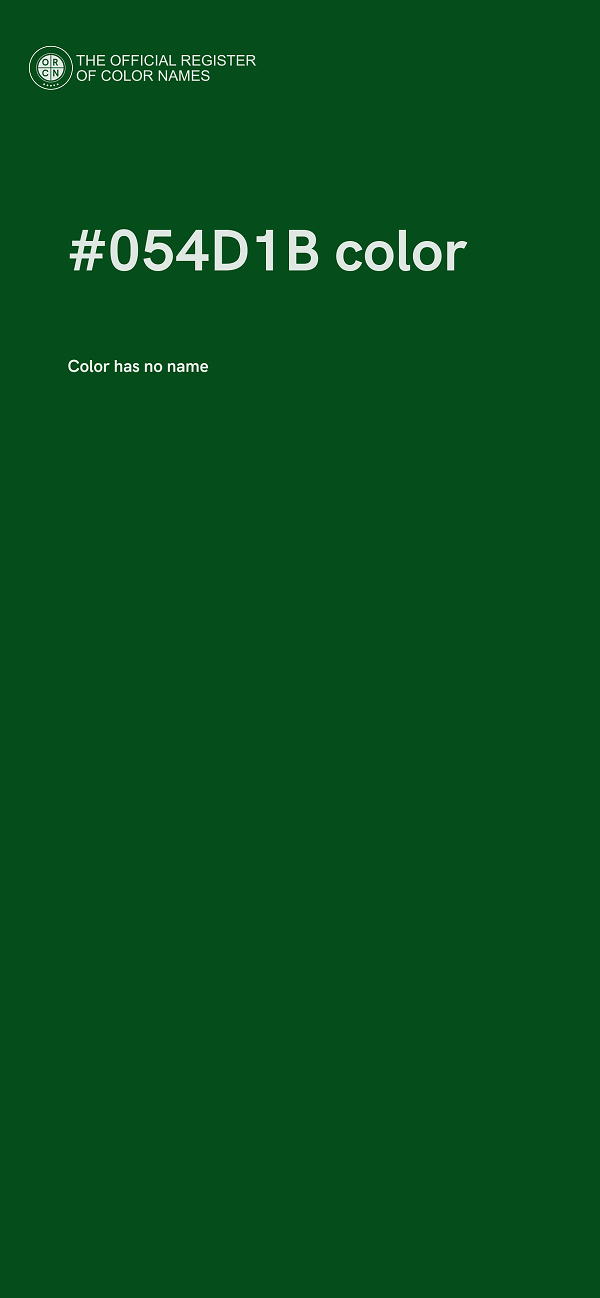 #054D1B color image