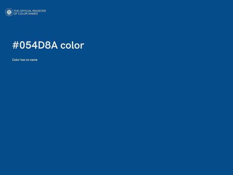 #054D8A color image