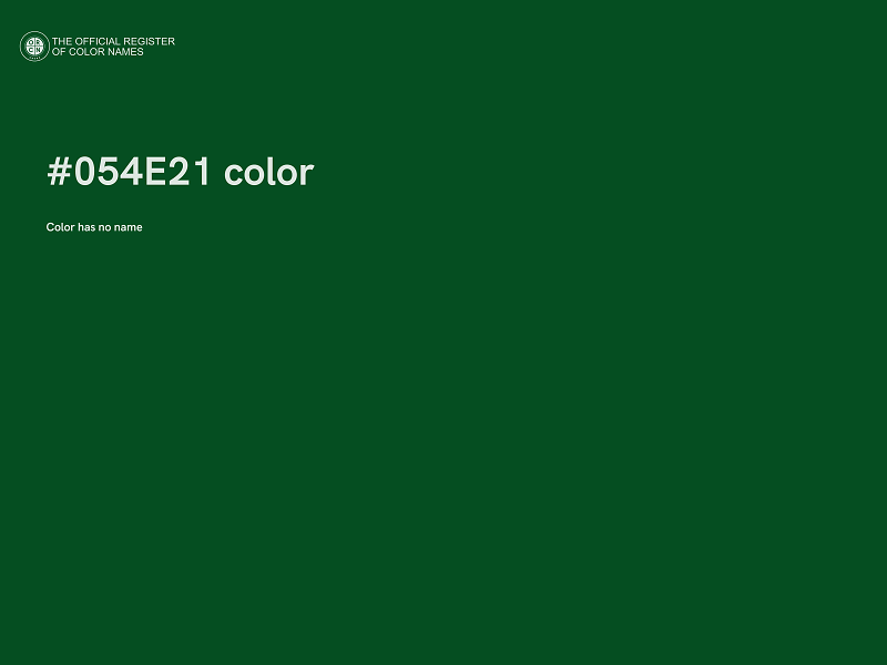 #054E21 color image