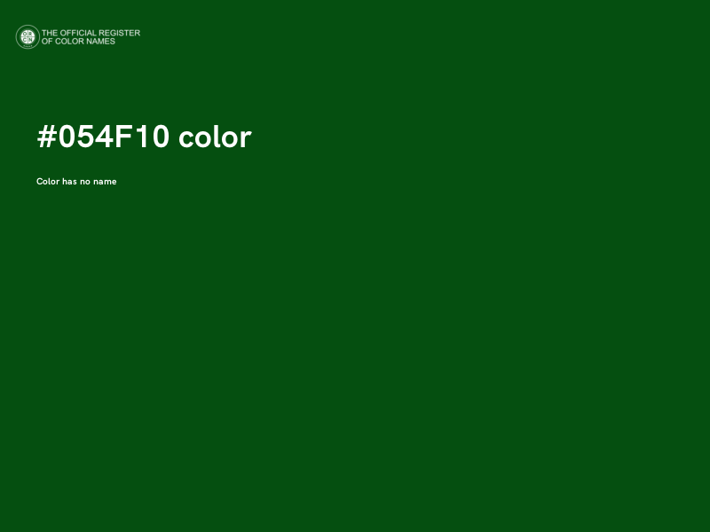 #054F10 color image