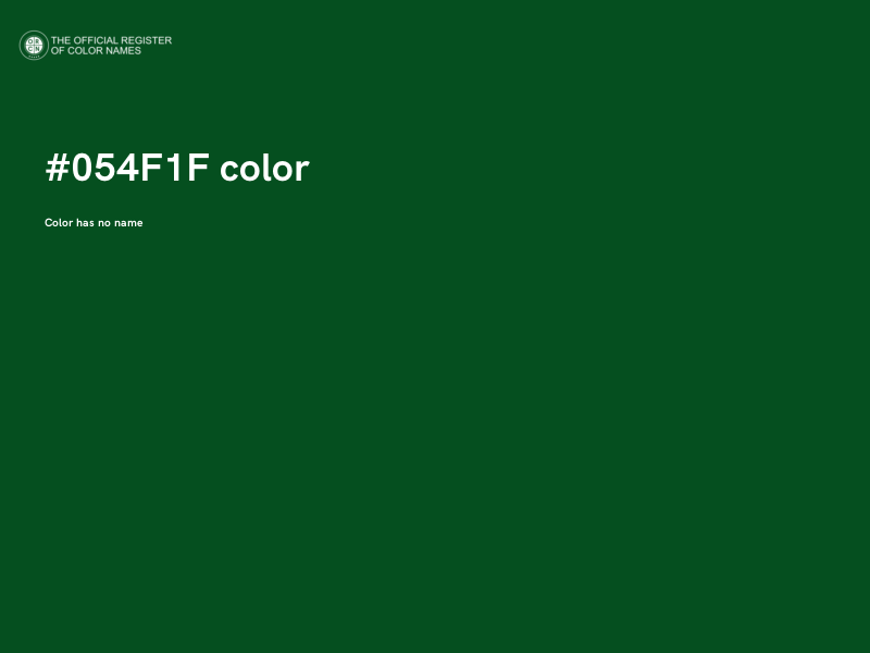 #054F1F color image