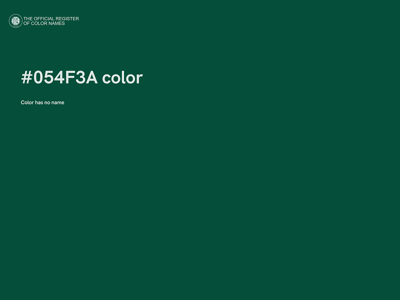 #054F3A color image