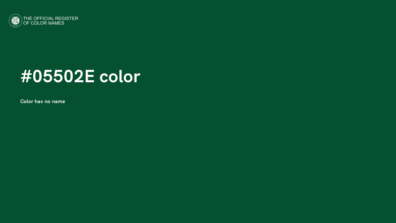 #05502E color image