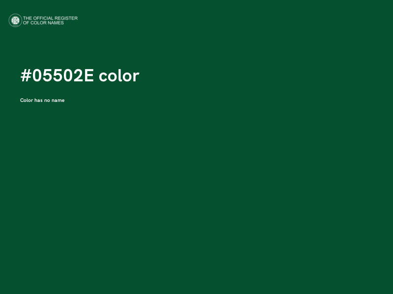 #05502E color image