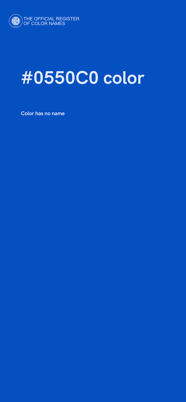 #0550C0 color image