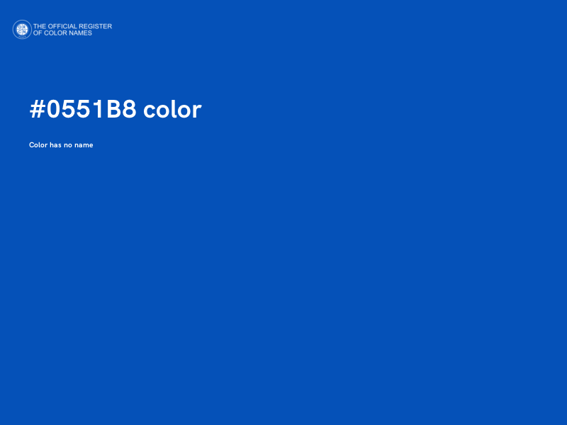 #0551B8 color image