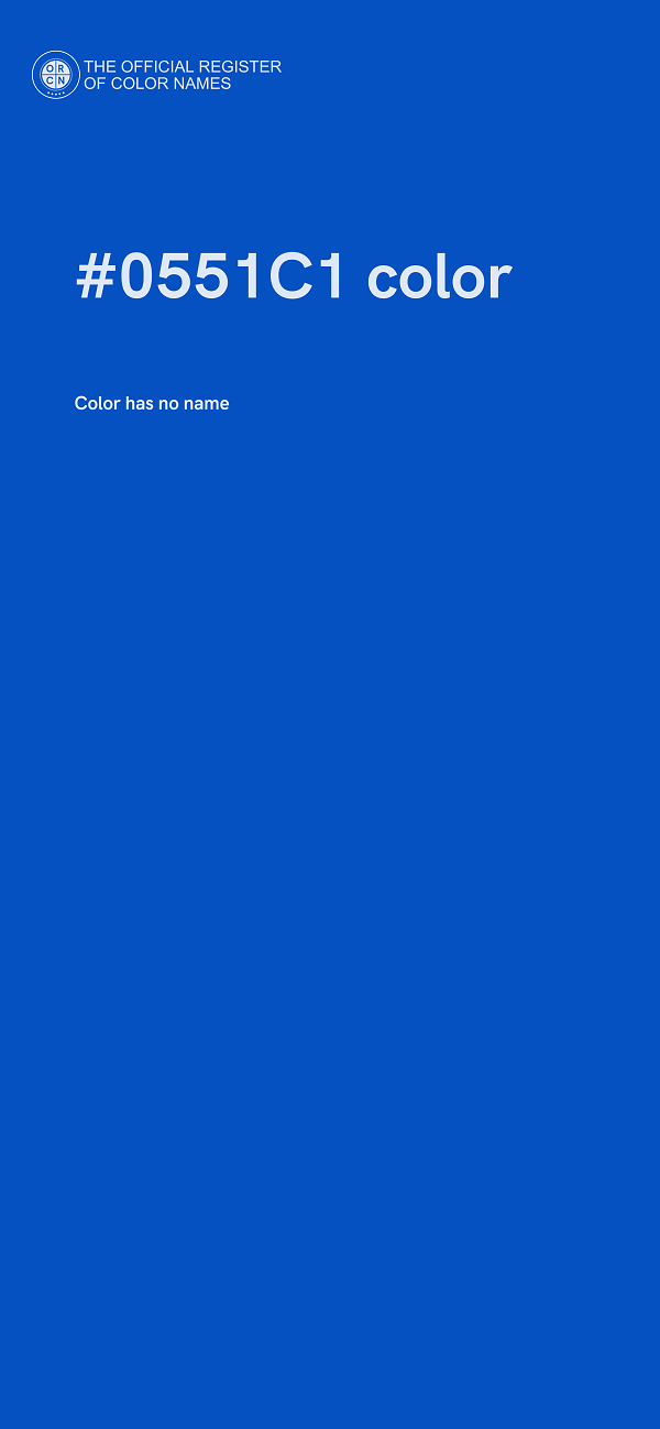 #0551C1 color image