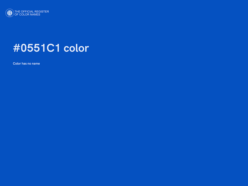 #0551C1 color image