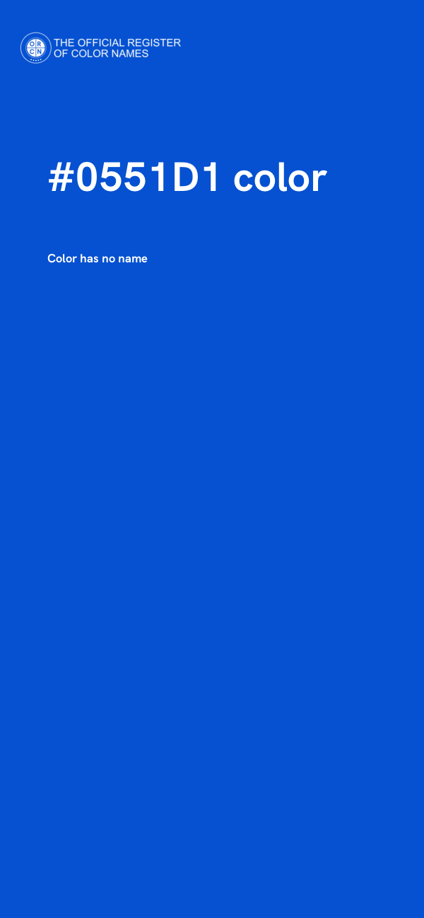 #0551D1 color image