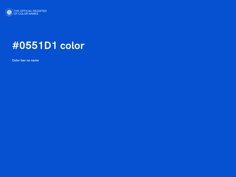 #0551D1 color image