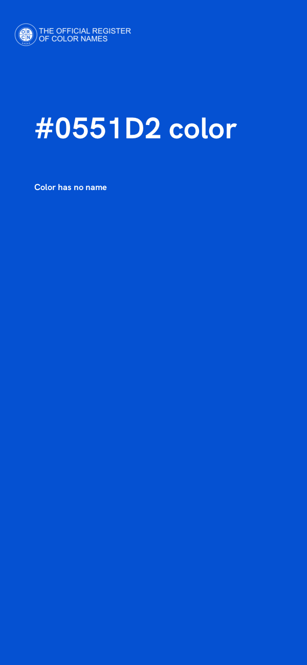 #0551D2 color image