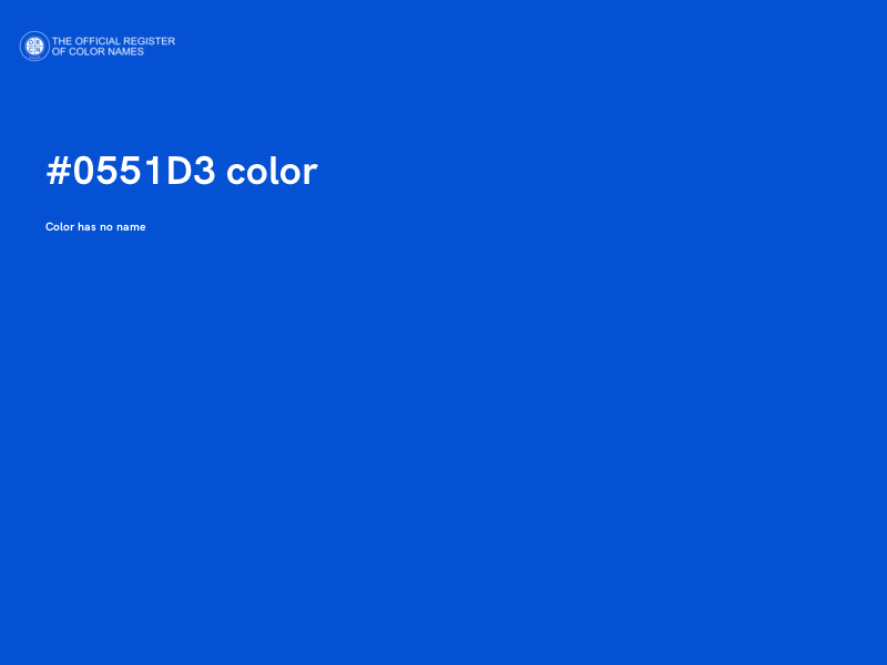 #0551D3 color image