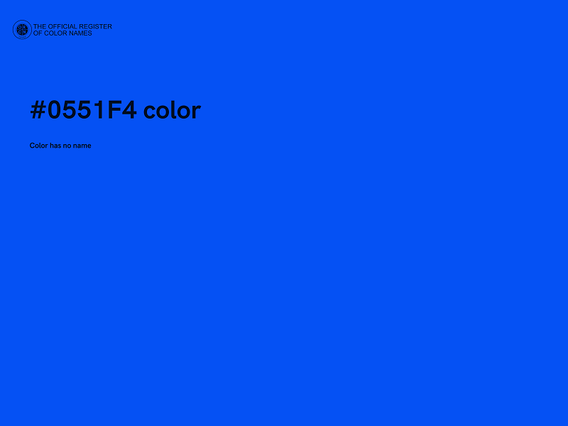 #0551F4 color image