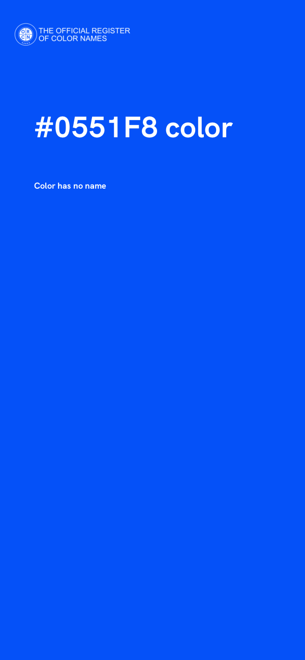 #0551F8 color image