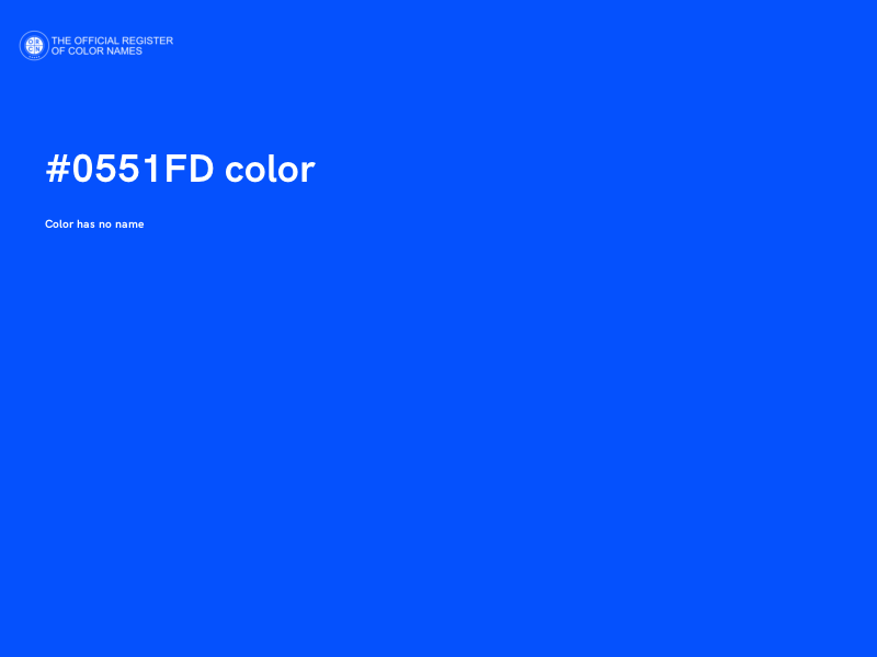 #0551FD color image