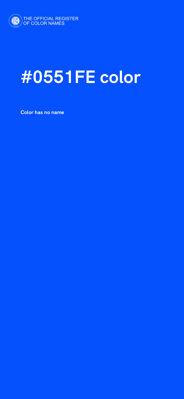 #0551FE color image