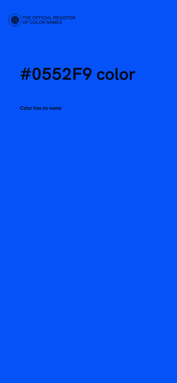 #0552F9 color image