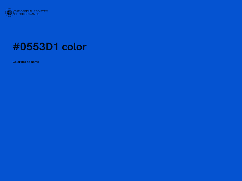 #0553D1 color image