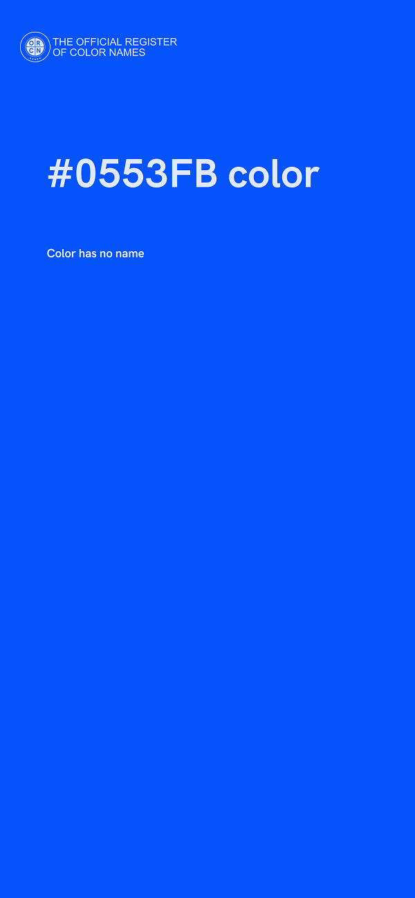 #0553FB color image