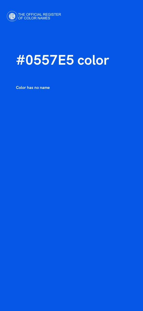 #0557E5 color image