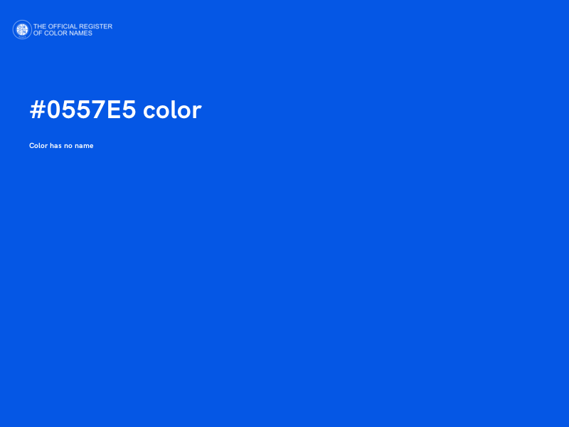 #0557E5 color image