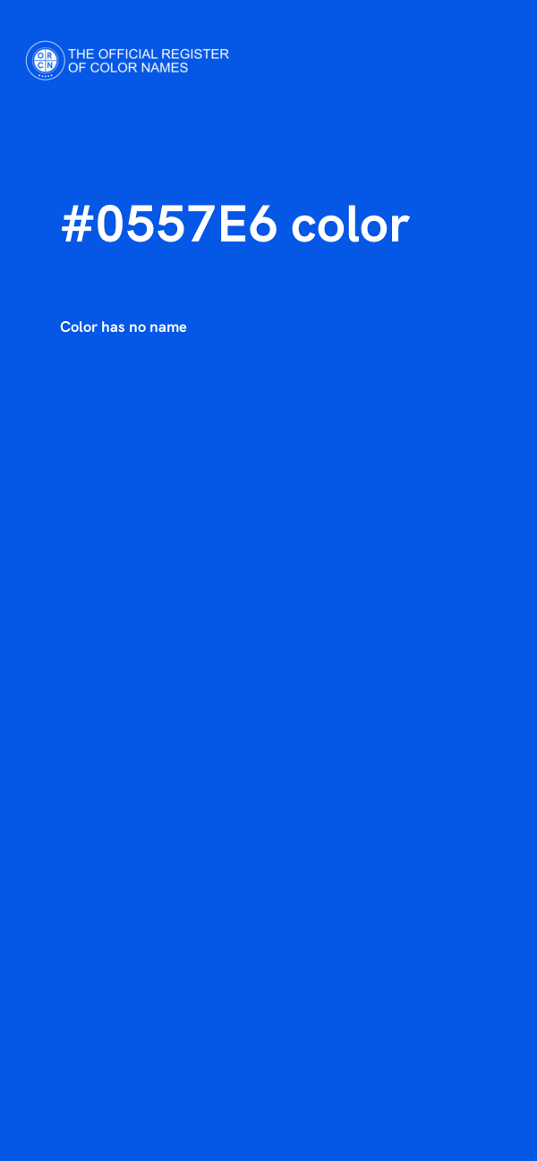 #0557E6 color image