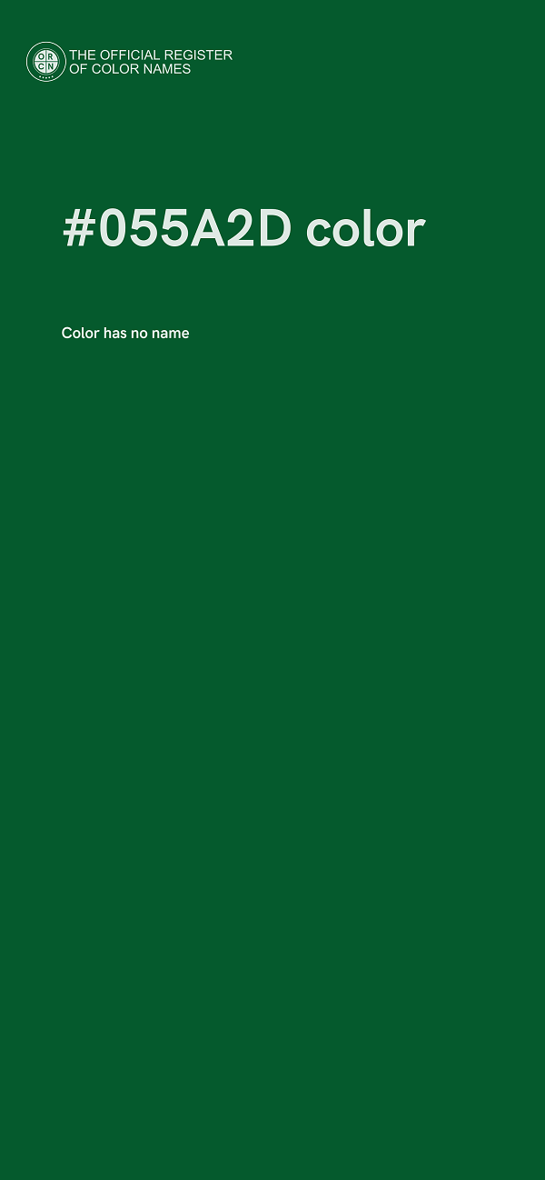 #055A2D color image