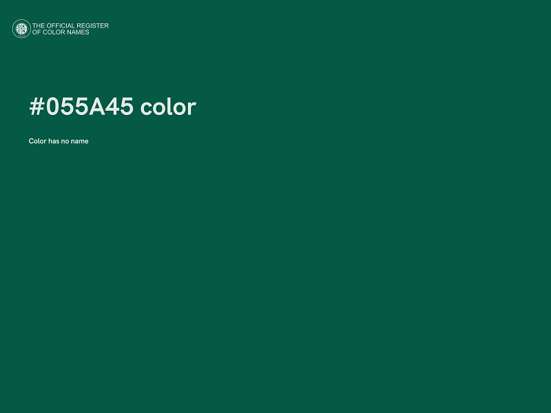 #055A45 color image
