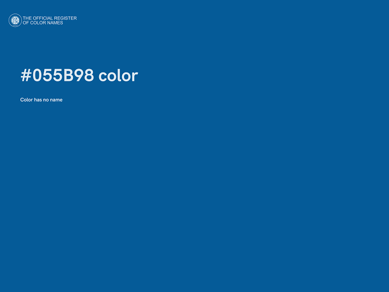 #055B98 color image