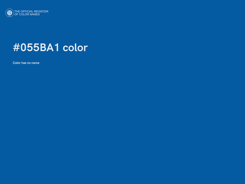 #055BA1 color image