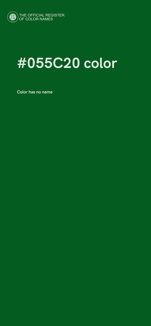 #055C20 color image
